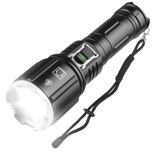 Super Bright LED Flashlight Waterproof Rechargeable Zoomable Tactical Torch Light Emergency Power Bank Support 3 Battery Types Super Bright LED Flashlight Waterproof Rechargeable Zoomable Tactical Torch Light Emergency Power Bank Support 3 Battery Types