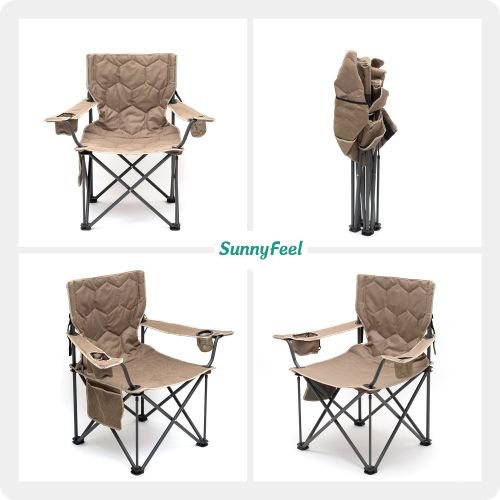 Oversized Folding Camping Chair, Heavy Duty Supports 300 LBS, Portable Chairs For Outdoor Lawn Beach Camp Picnic Oversized Folding Camping Chair, Heavy Duty Supports 300 LBS, Portable Chairs For Outdoor Lawn Beach Camp Picnic